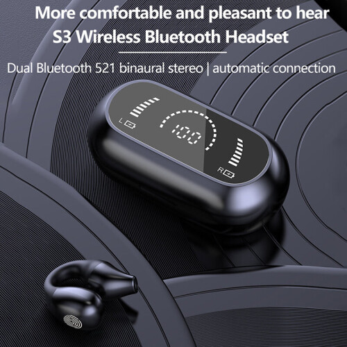 Bone Conduction Earhooks Earclip HIFI Wireless Bluetooth Earphones 1