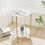 (Gold) 2-Tier Marble Table Round Coffee End Side Table 4