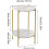 (Gold) 2-Tier Marble Table Round Coffee End Side Table 2