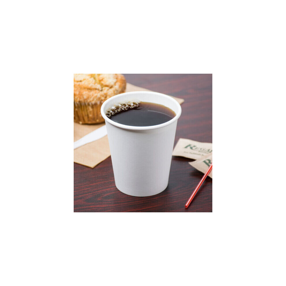 Hot Bargains (7Oz (200Ml), 50 Cups) Disposable Single Wall Paper Cup White