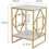 (Gold ) 2 Tiers Coffee Table Living Room Sofa Side Table 2