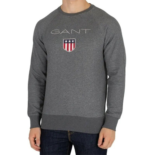 (2XL) GANT SHIELD LOGO Mens Sweatshirt Crew Neck