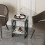 (Black) 2 Tiers Coffee Table Living Room Sofa Side Table 5