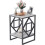 (Black) 2 Tiers Coffee Table Living Room Sofa Side Table 1