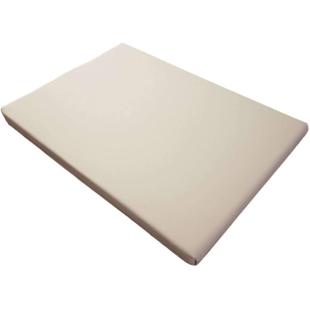 (Small, Beige) Waterproof Mattress For Dogs Cage Crate Mat Pet Dog Cat Bed Pad Washable Cover