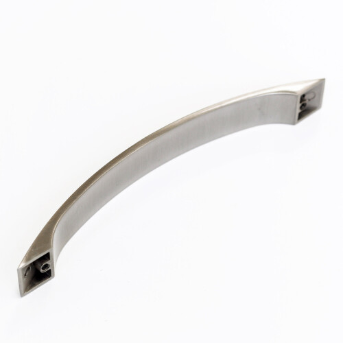 160mm Curved Grey Brushed Nickel Strap Kitchen Cabinet Handle 2