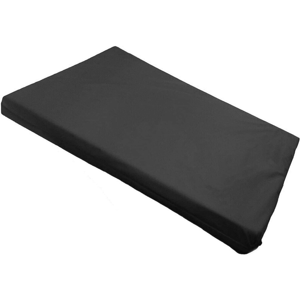 (Large, Black) Waterproof Mattress For Dogs Cage Crate Mat Pet Dog Cat Bed Pad Washable Cover