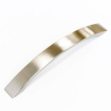 160mm Curved Grey Brushed Nickel Strap Kitchen Cabinet Handle