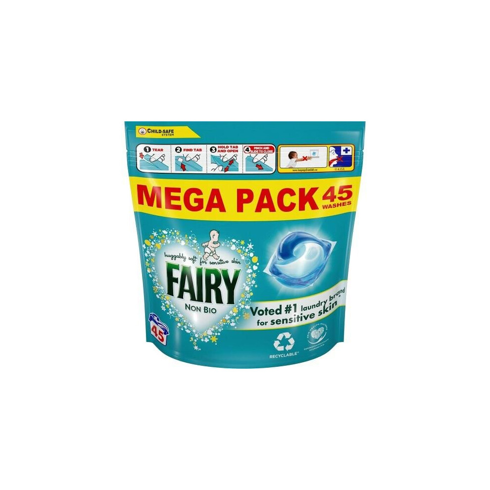 Fairy Non Bio Pods Sensitive Skin (45 Washes)