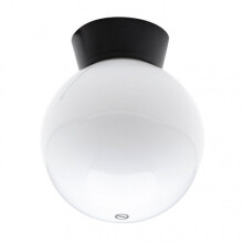 (Ceiling Light) Litecraft Lancaster Light With Globe Shade - Black