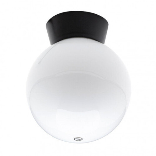 (Ceiling Light) Litecraft Lancaster Light With Globe Shade - Black