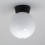 (Ceiling Light) Litecraft Lancaster Light With Globe Shade - Black 3
