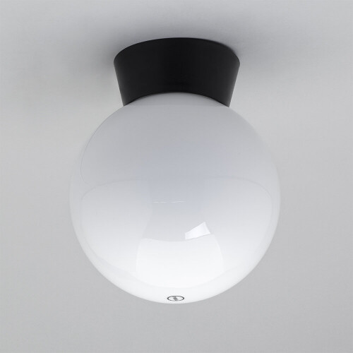 (Ceiling Light) Litecraft Lancaster Light With Globe Shade - Black 2