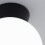 (Ceiling Light) Litecraft Lancaster Light With Globe Shade - Black 4