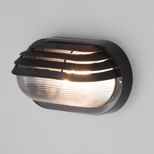 Litecraft Anders Eyelid Outdoor Black Wall Light 2