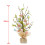 TRIXES Jute Bag Artificial Tree With Pastel Coloured Easter Eggs 2