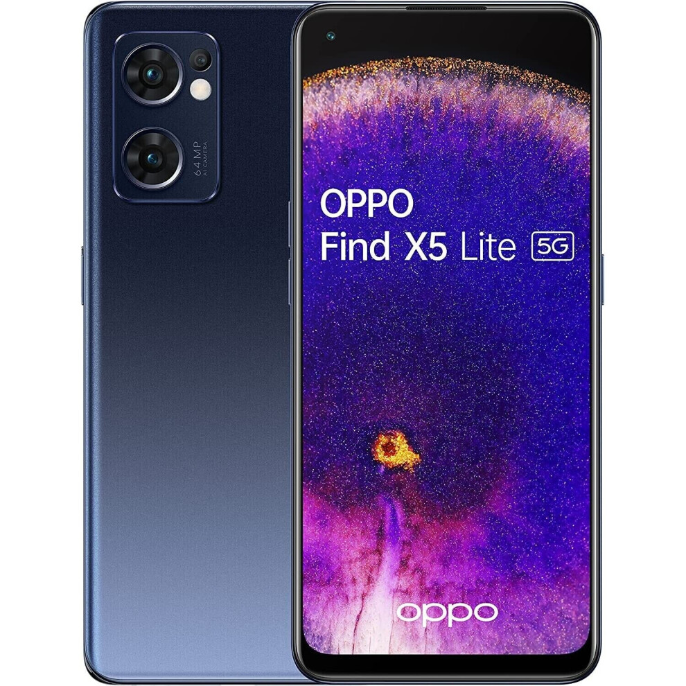 Oppo Find X5 Lite 5G Black (CPH2371) 256GB Dual SIM Unlocked-image-OPC-PBBT82T-REFURBISHED