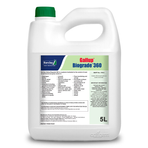 Gallup Gallup Biograde 360 5L Non-hazardous formulation