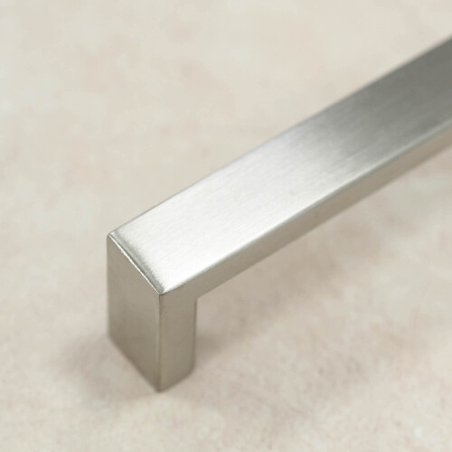 160mm Brushed Nickel Kitchen Cabinet Square Handle 2