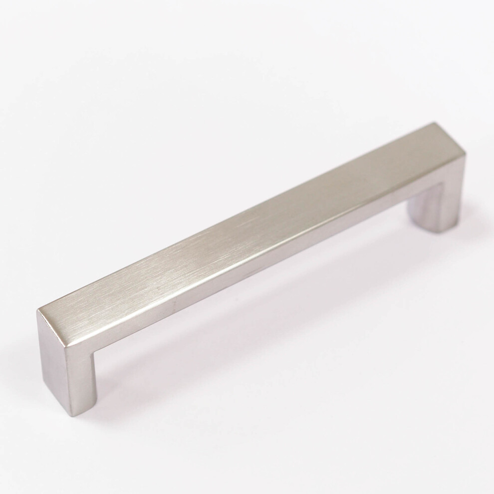 160mm Brushed Nickel Kitchen Cabinet Square Handle