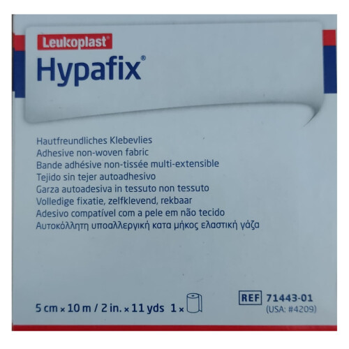 Hypafix Self Adhesive Dressing Retention Tape 5cm x 10m X 2 Rolls 1