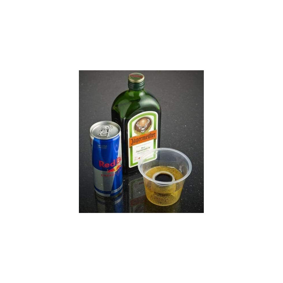 Hot Bargains (300 X Bomb Shot Glasses) Jager Bomb Shot Disposable Glasses Red
