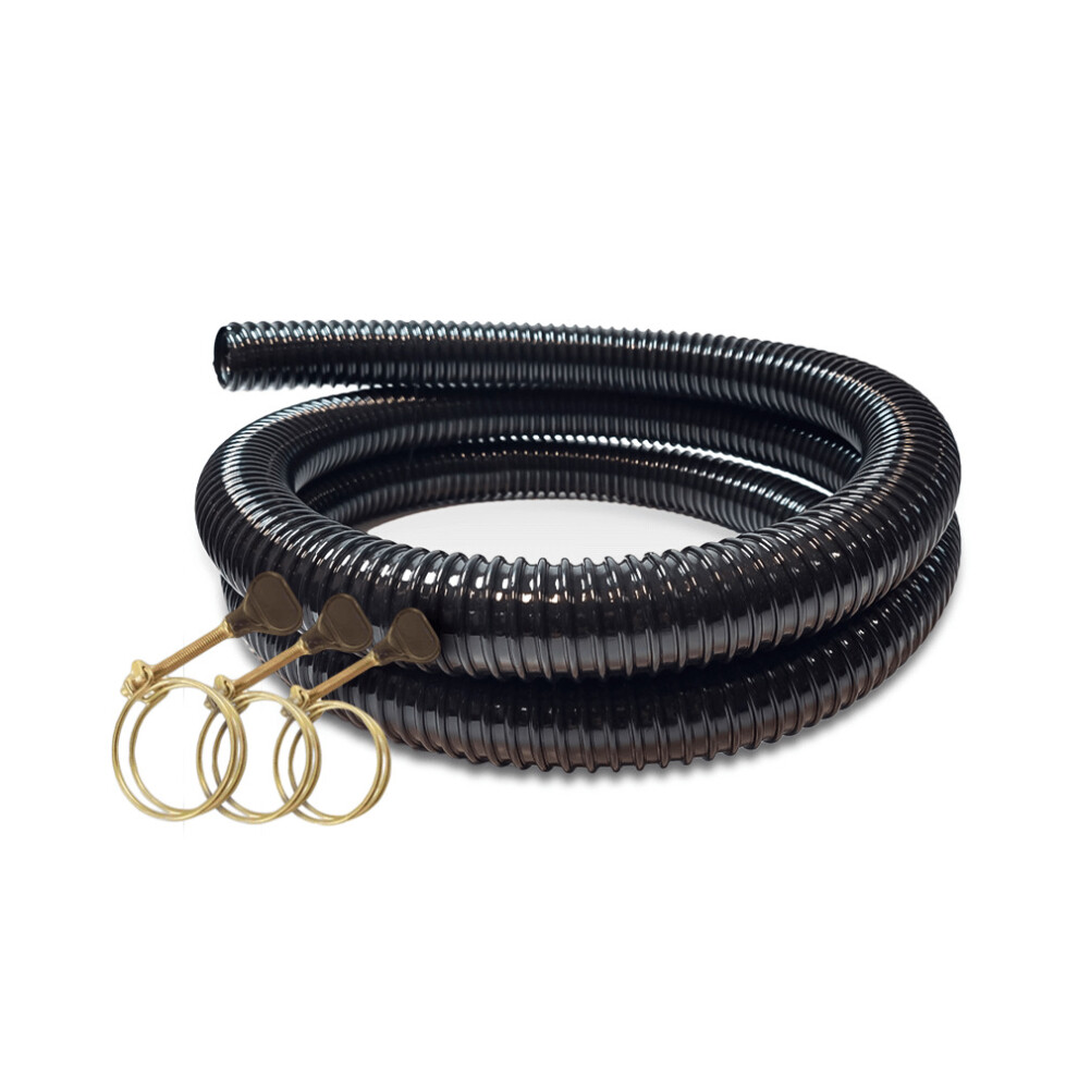 (32mm) Swell UK Anti Kink Flexible Pond Pipe 5m & 3 Clips