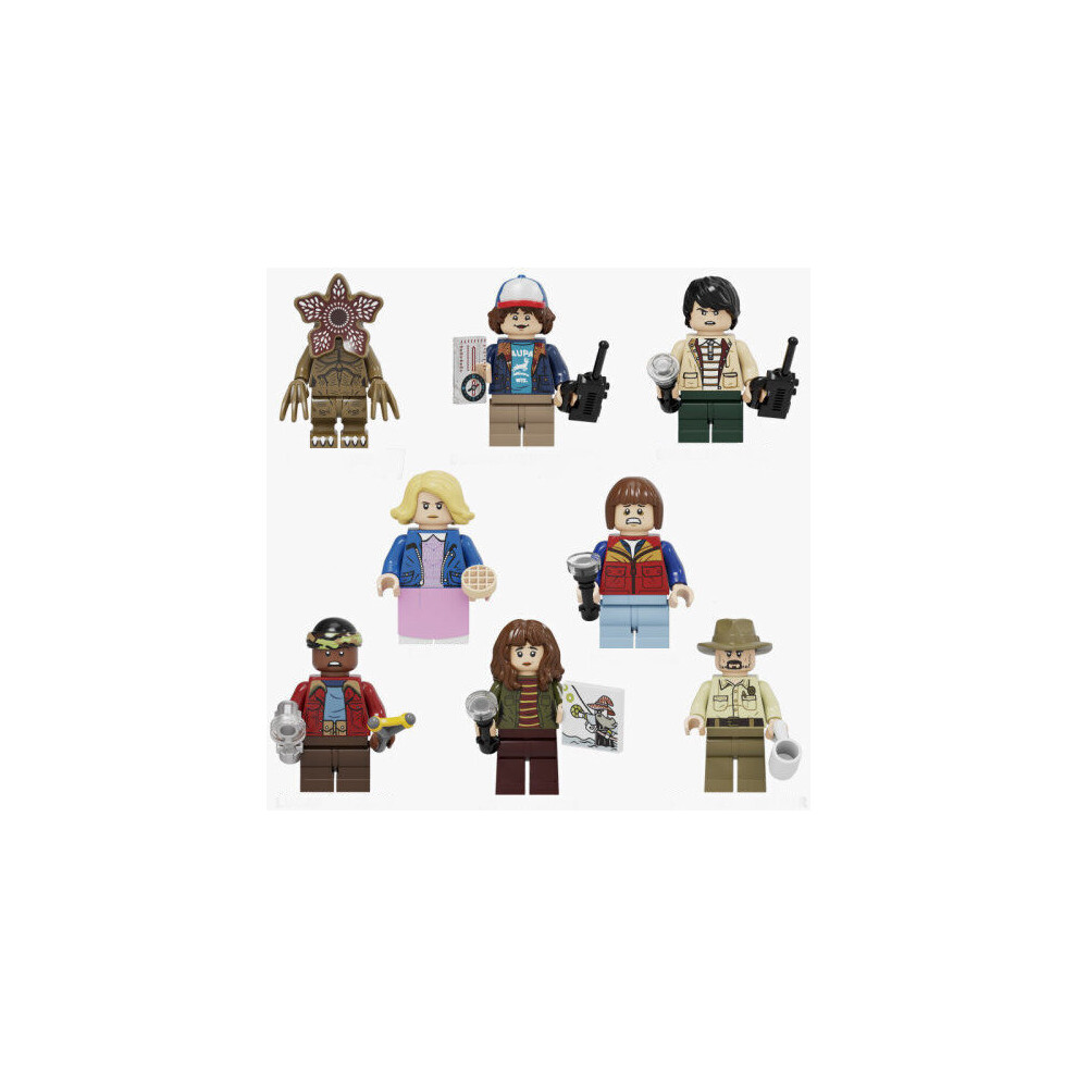 8PCS Stranger Things Minifigures Toys Fit Lego