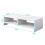 Computer Desktop Monitor Stand Laptop TV Display Screen Riser Shelf White 2