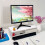Computer Desktop Monitor Stand Laptop TV Display Screen Riser Shelf White 3