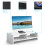 Computer Desktop Monitor Stand Laptop TV Display Screen Riser Shelf White 7