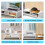 Computer Desktop Monitor Stand Laptop TV Display Screen Riser Shelf White 4