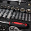 Professional 216PCS Ratchet Spanner Socket Set 1/2" 1/4" 3/8" Tool Kit 9