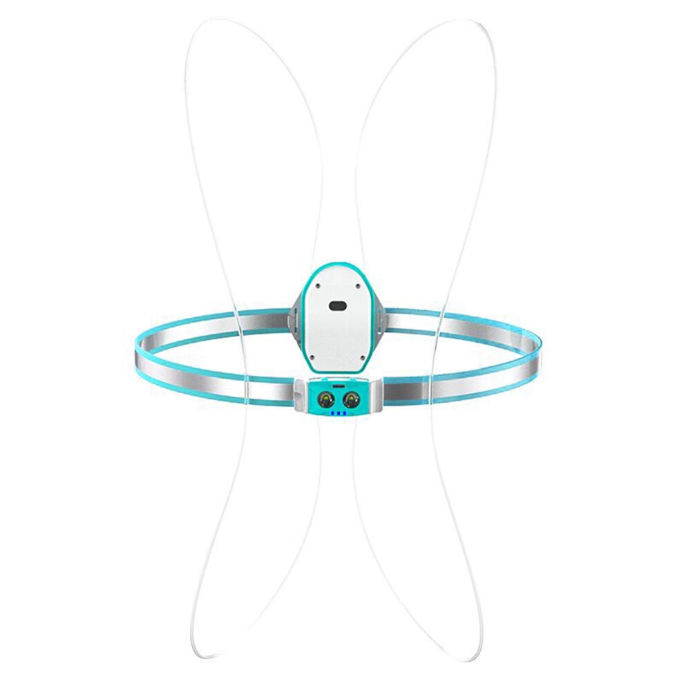 (Sky Blue) Night Running Light Led Reflective Vest With Elastic Belt For Running Cycling 768619236417