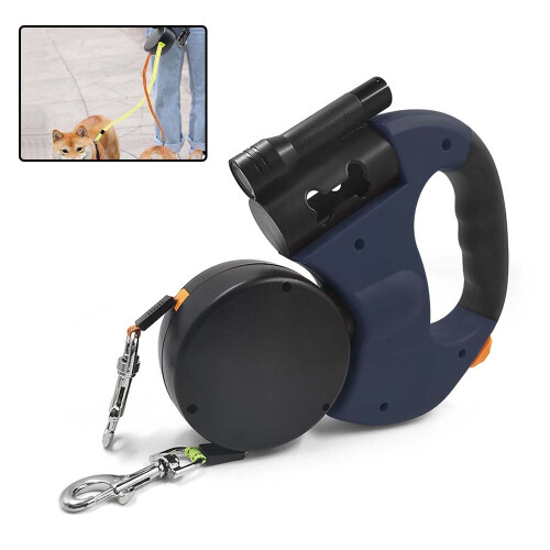 Retractable Lead Leash Double Tangle Dual Doggie 2 Dog 50 Pounds For Pet Dog