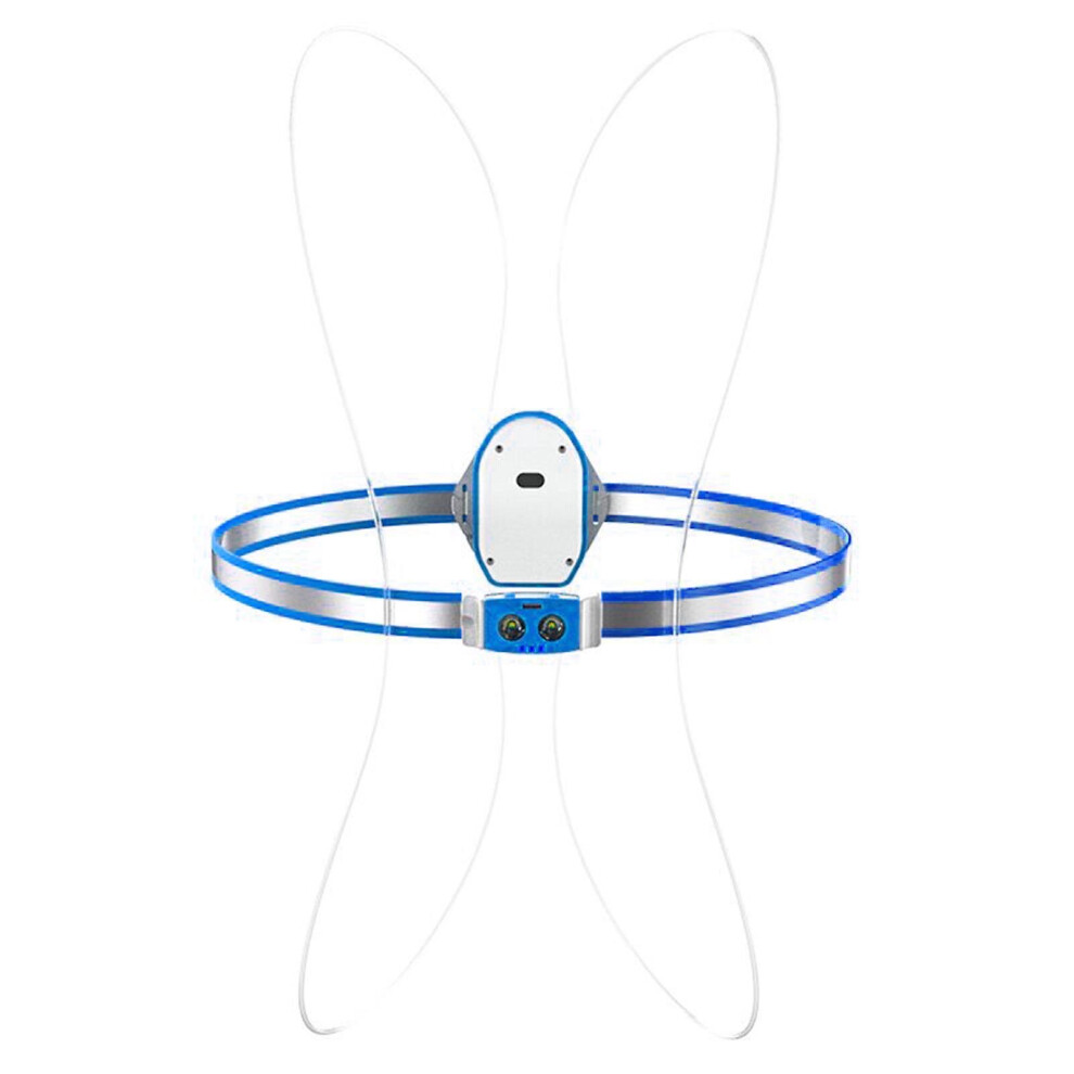 (Dark Blue) Night Running Light Led Reflective Vest With Elastic Belt For Running Cycling-image-OPC-PBBTGDJ-NEW