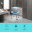 Costway Adjustable Lightweight Shower Bench Shower Stool Bathtub Stool Seat 4