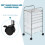 Costway Multipurpose Mobile Rolling Utility Storage Drawer Organizers Cart 8