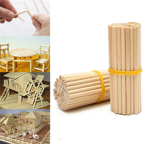 100pcs 3*100mm log sticks for model making, baking and dessert decoration 2