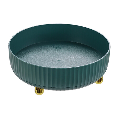 Living And Home (Malachite green) Rotating Round Spice Storage Rack Tray Turntable Kitchen Organizer 2