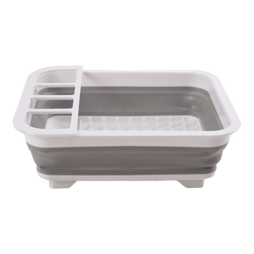 Living And Home Plastic Collapsible Dish Rack Drainer Kitchen Storage 1