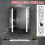 LED Bathroom Mirror Cabinet Storage & Shaver Socket Demister Sensor Wall Mounted 1