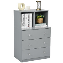3 Drawers with 2 Cubbies Chest Dresser Organizer Storage Dresser