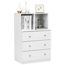 3 Drawers with 2 Cubbies Chest Dresser Organizer Storage Dresser