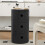 Living And Home (Black) Cylindrical Multi-Tiered Plastic Storage Drawer Unit 3