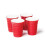MINI RED SOLO CUP SHOT GLASSES SET - 4 PACK BIGMOUTH 2
