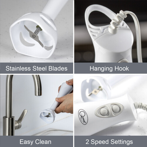 Quest Quest 35090 Hand Blender / 2-Speed Control, Ergonomic Grip, Easy Clean 2