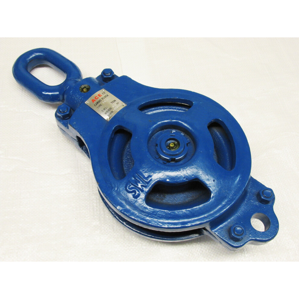 American Pattern Single Pulley Block 8 Ton (Swivel Eye Lifting Wheel) 600988518605