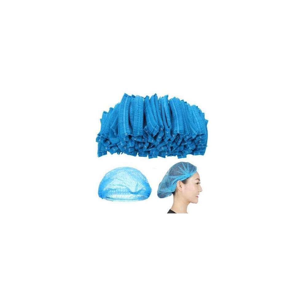 Hot Bargains (Blue, 500) Disposable Hair Nets For Catering | Head Cover Mob Caps Non Woven Anti Dust Hats