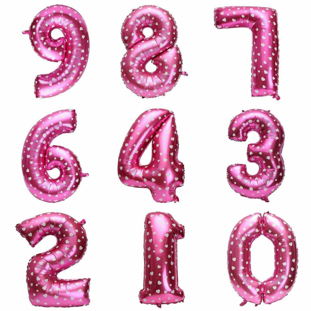 Versatile Silver Foil Balloon for All Occasions Pink Number-4